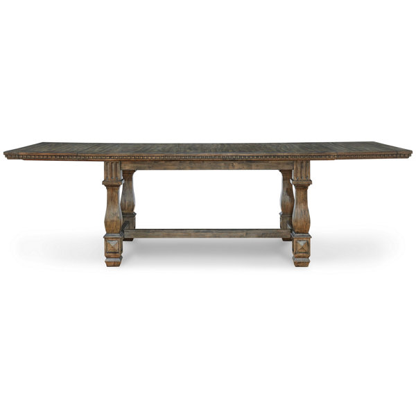 One Allium Way® Drop Leaf Trestle Dining Table Wayfair